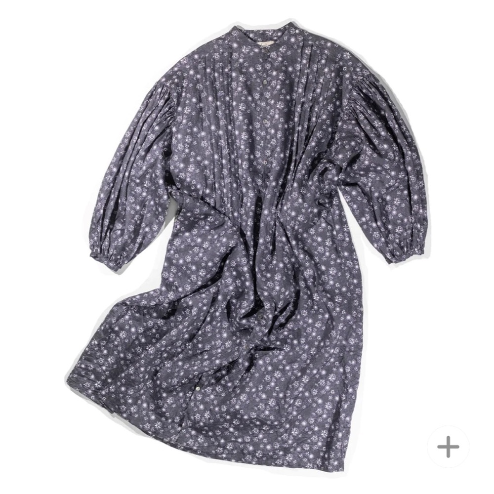 Ichi Antiquites Floral Pattern Shirt Dress (One Size)